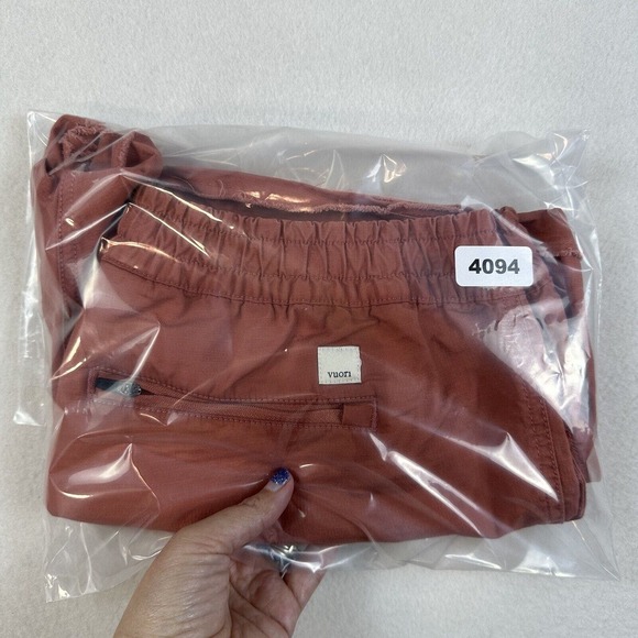 Vuori Red Athletic Shorts Elastic Waistband Lightweight - Picture 12 of 12